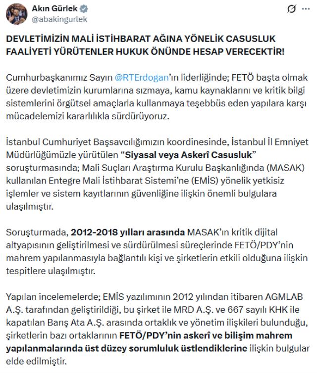 MASAK'ta casusluk soruşturması! 2 şirkete kayyum atandı, 3 eski başkan ifade verecek