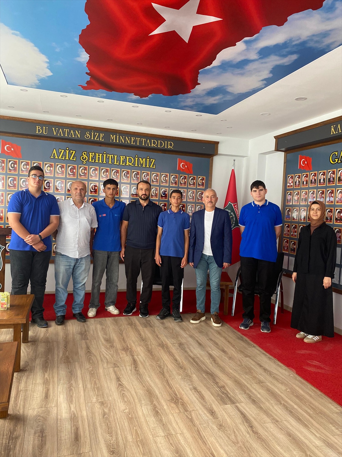 Tokat\'ta lise öğrencilerden gazilere ziyaret
