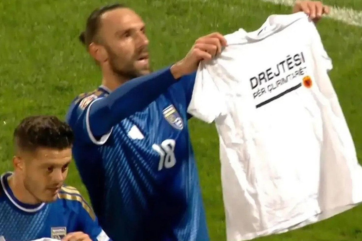 Vedat Muriqi\'nin gol sevinci tartışma yarattı! UEFA\'nın kararı bekleniyor