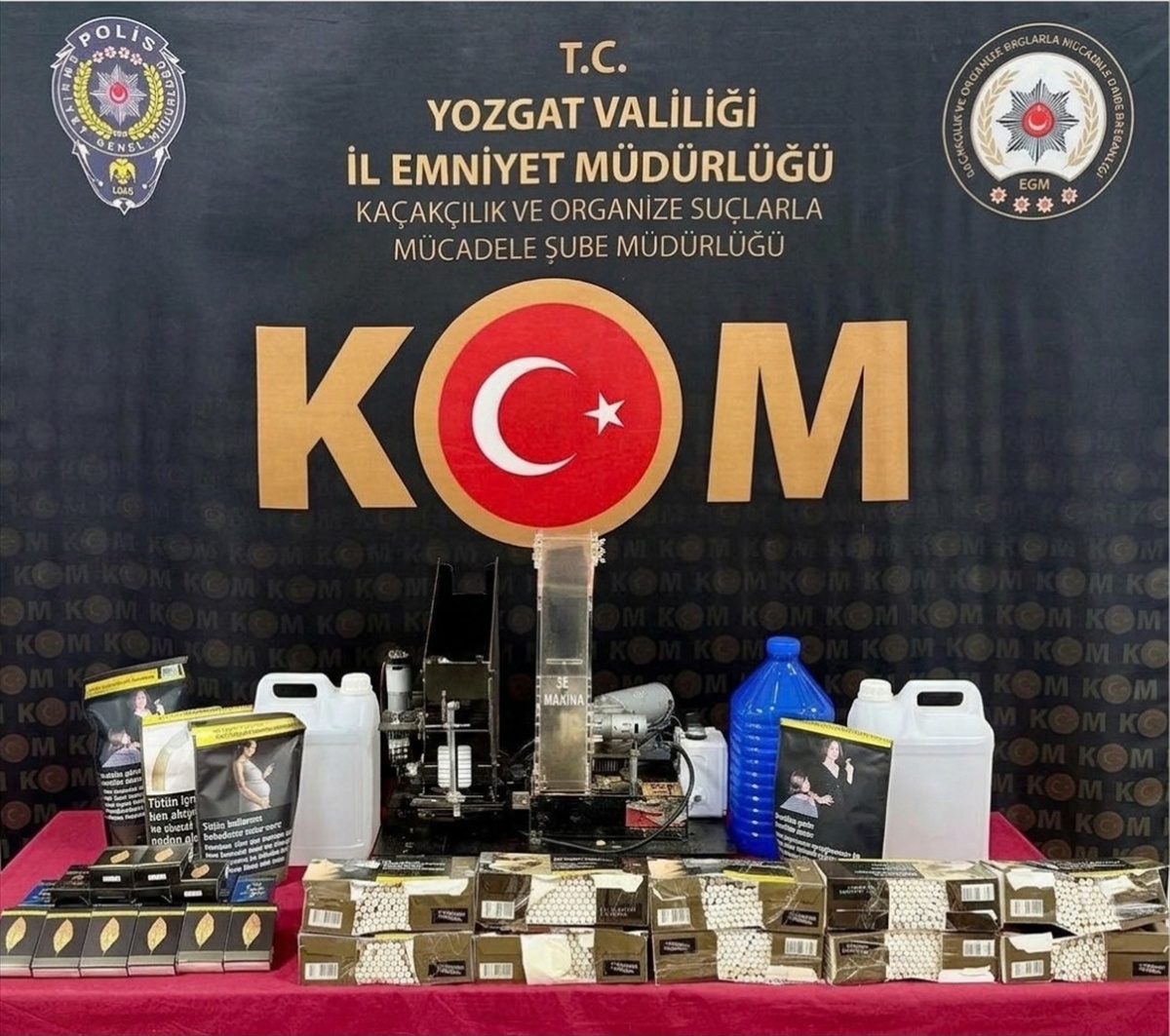 Yozgat\'ta tütün kaçakçılığı operasyonunda 5 bin makaron ele geçirildi, 3 gözaltı