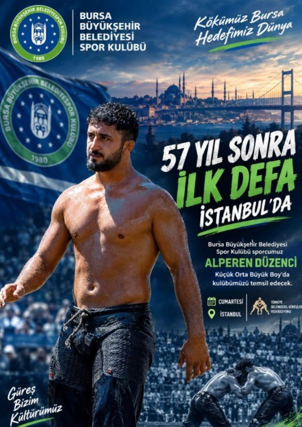 Alperen Düzenci 57 yıl sonraki Cumhurbaşkanlığı Kupası'nda Bursa'yı temsil edecek