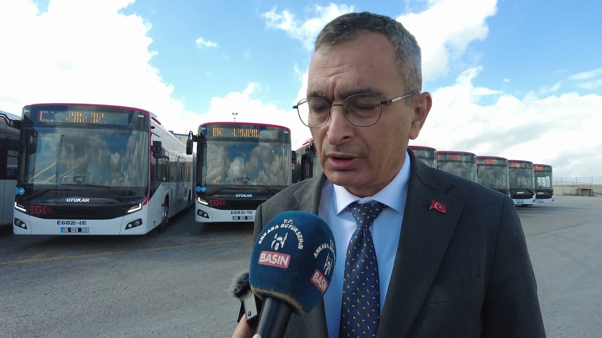 Ankara\'da EGO filosuna 13 yeni otobüs eklendi, 2021\'den bu yana 597 otobüs alındı