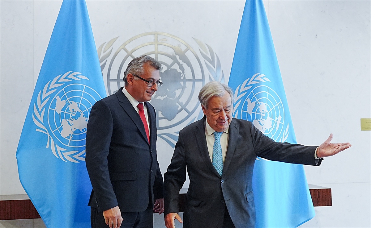 KKTC Cumhurbaşkanı Erhürman, New York\'ta BM Genel Sekreteri Guterres ile görüştü