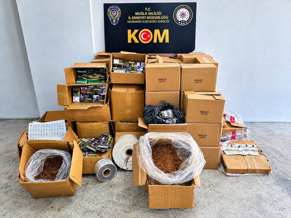 Muğla Marmaris\'te kaçak tütün operasyonunda 4 kişi tutuklandı