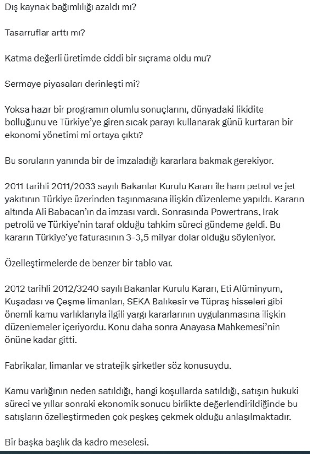 Muharrem İnce, Ali Babacan'ı hedef aldı! Mehmet Emin Ekmen'den yanıt gecikmedi
