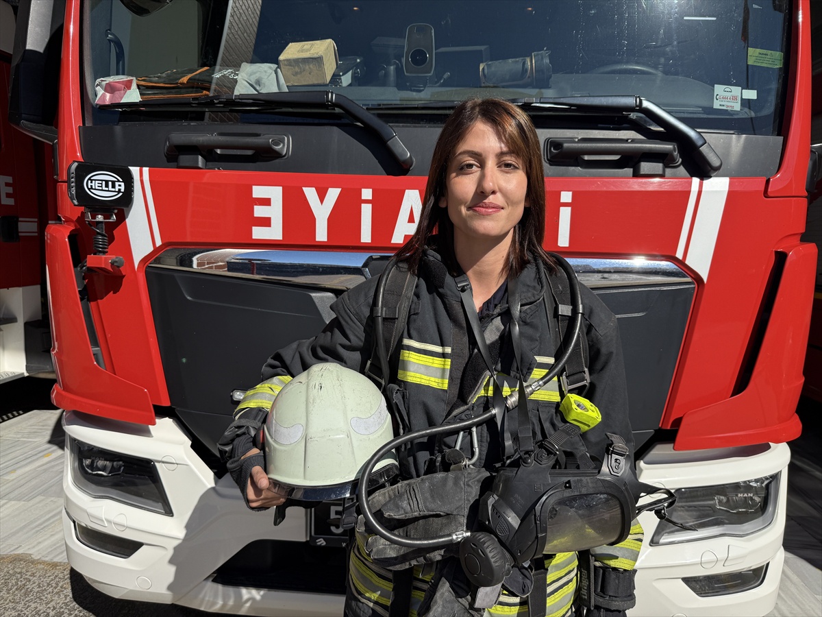Kadın itfaiyeci Elif Yazıcı, ön yargılara rağmen Tekirdağ\'da can kurtarıyor