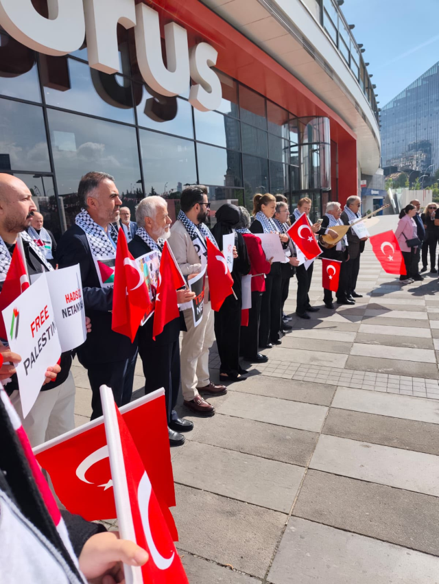 Türkiye Basın Federasyonu, İsrail Başbakanı Netanyahu'yu protesto etti
