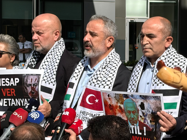 Türkiye Basın Federasyonu, İsrail Başbakanı Netanyahu'yu protesto etti