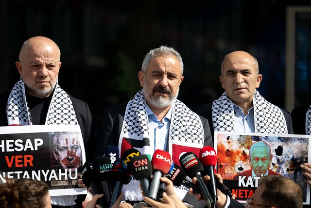 Türkiye Basın Federasyonu, İsrail Başbakanı Netanyahu'yu protesto etti