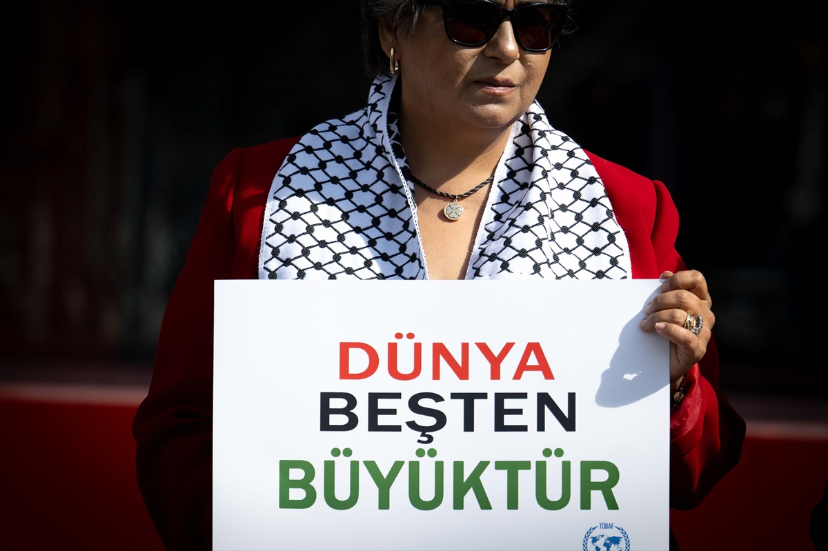 Türkiye Basın Federasyonu, İsrail Başbakanı Netanyahu\'yu protesto etti