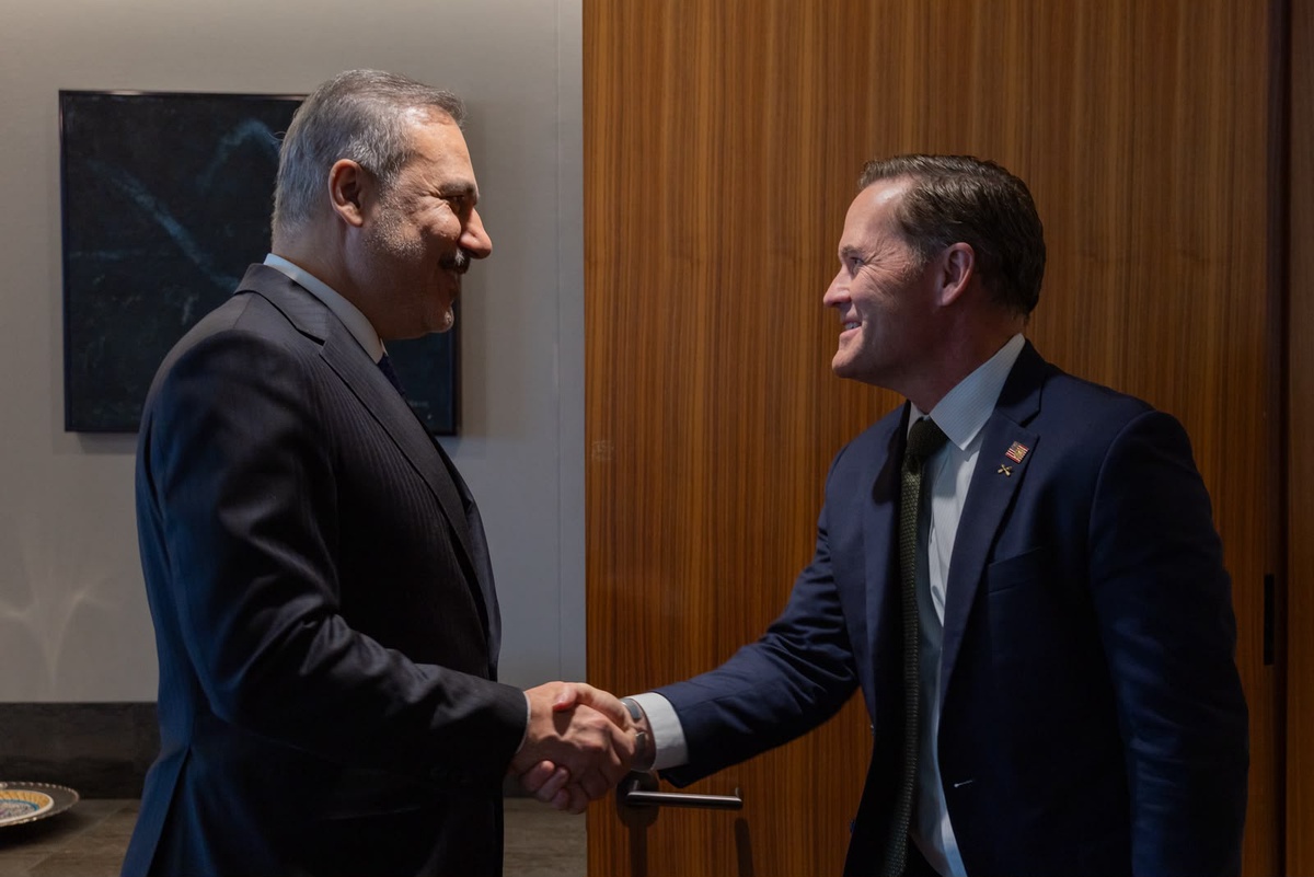 Bakan Fidan, BM Genel Kurulu marjında ABD\'nin BM Daimi Temsilcisi Waltz\'ı kabul etti