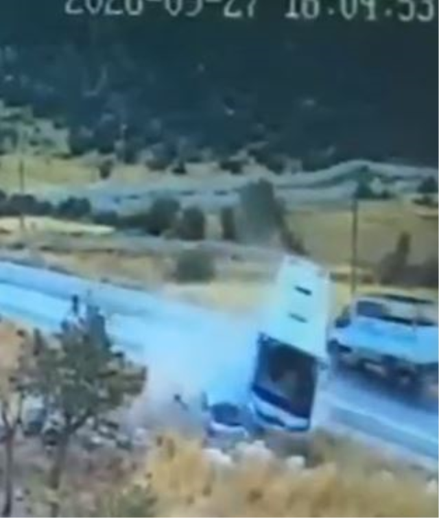 Gaziantep'te 7 kişinin can verdiği kaza kamerada