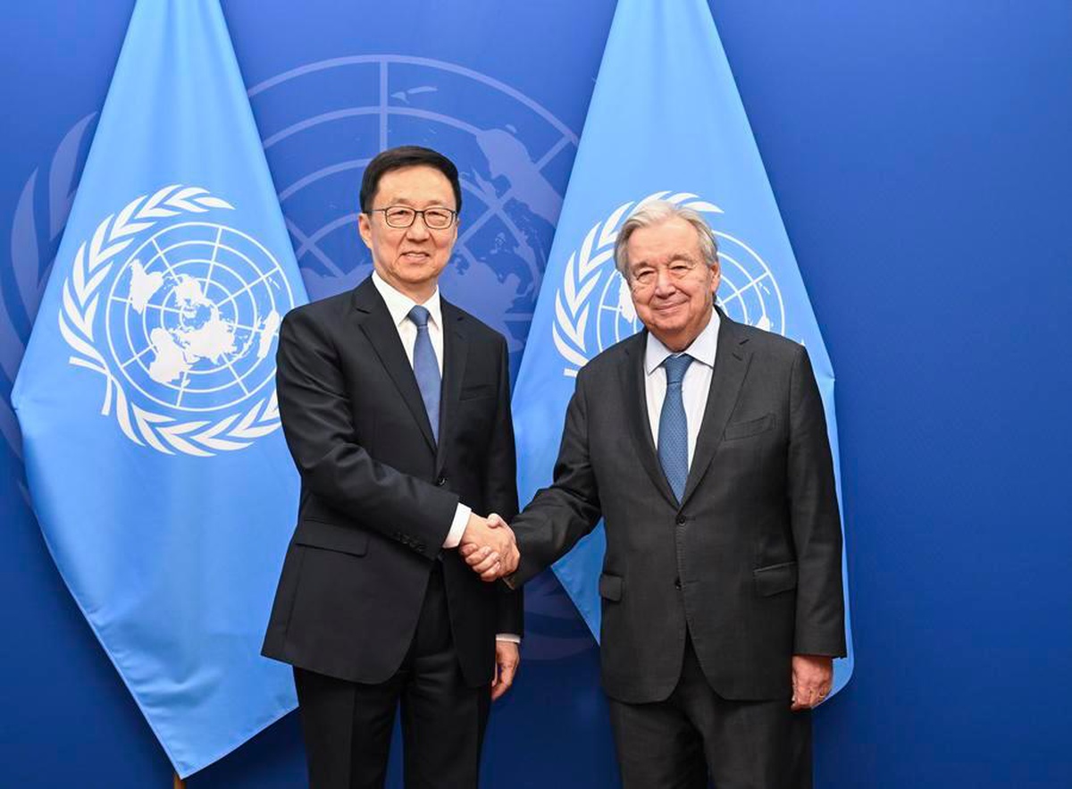 Han Zheng, BM koltuğunun 55. yıl dönümünde Guterres\'e çok taraflılık vurgusu yaptı