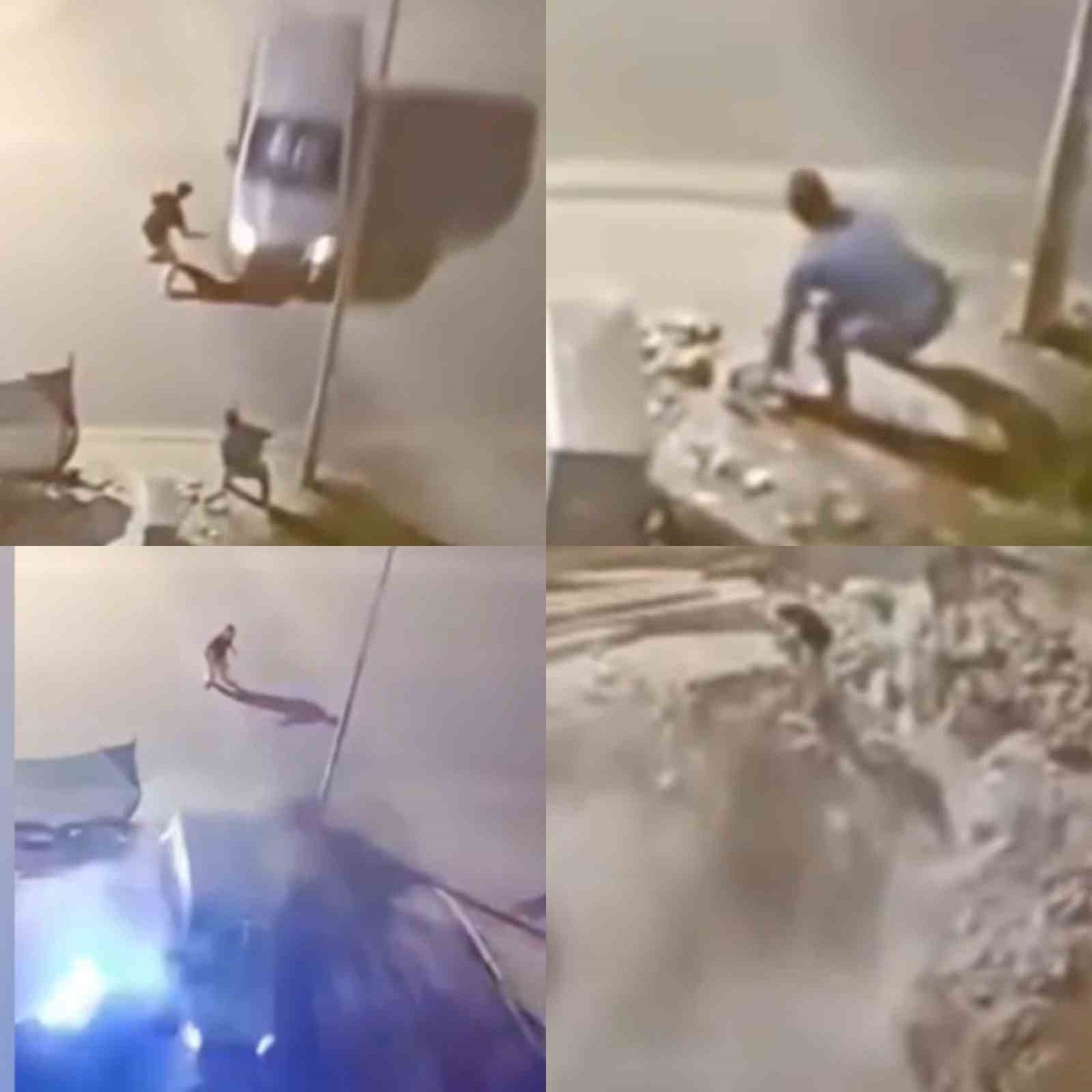 Mersin Anamur\'da kavga sonrası aracını üstüne süren şahsın aracı çukura uçtu, 2 yaralı