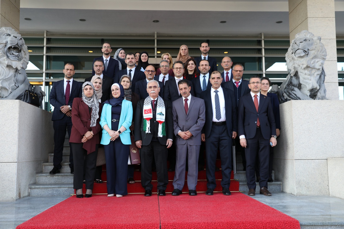AYM Başkanı Özkaya, Filistinli yargı heyetini ağırladı, Gazze zulmünü kınadı