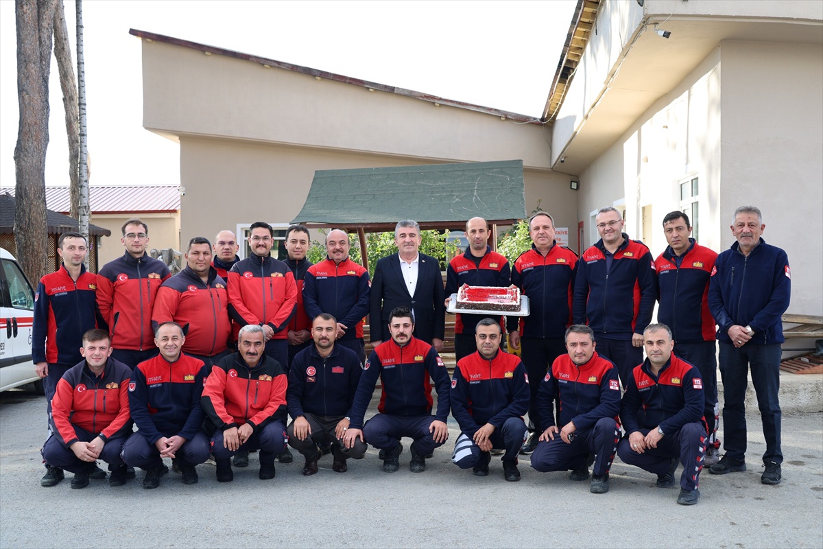 Bolu Gerede\'de Belediye Başkanı Allar, itfaiye personelinin İtfaiye Haftası\'nı kutladı