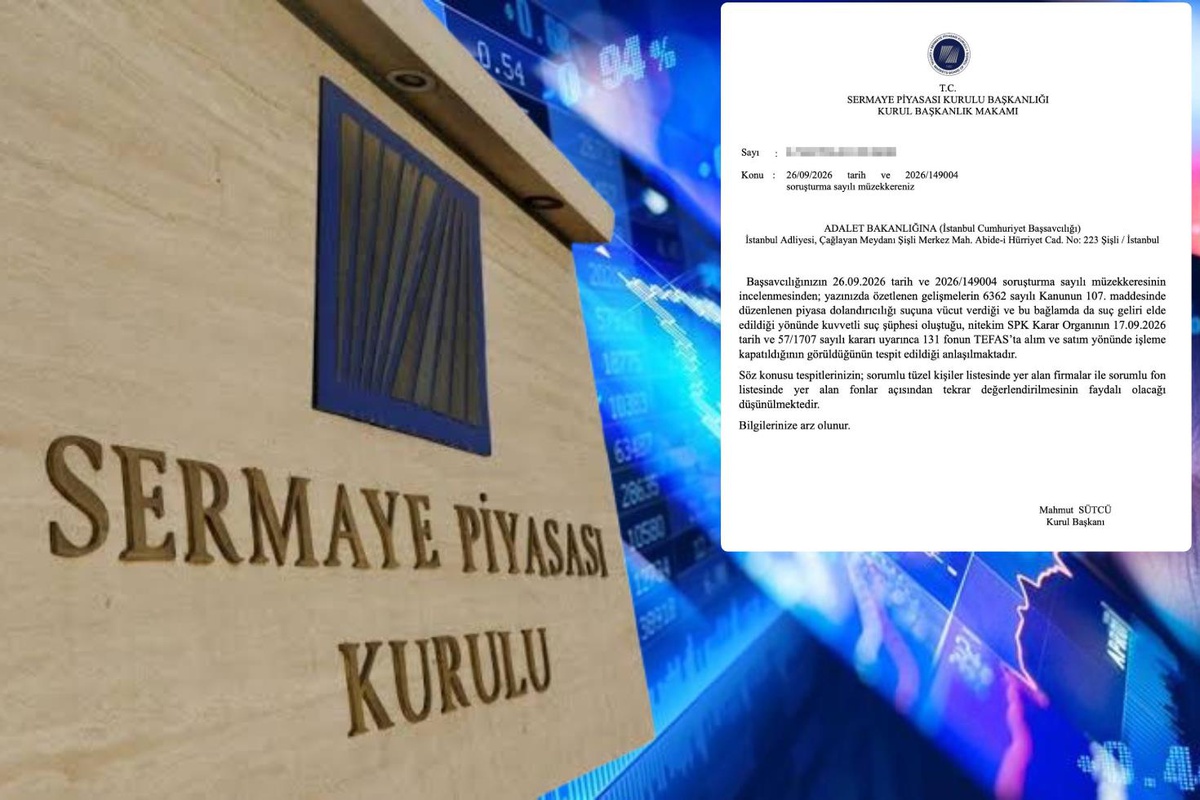Fon soruşturmasında SPK’nın başsavcılığa gönderdiği yazı ortaya çıktı