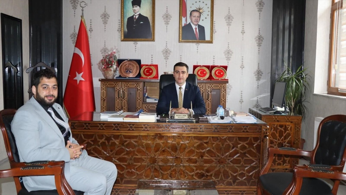 Küre İlçe Müftüsü Özbek, Kaymakam Çakır\'ı makamında ziyaret etti