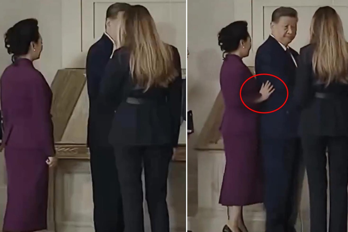 Xi'nin Melania Trump’la sohbet uzayınca eşinden dikkat çeken hamle