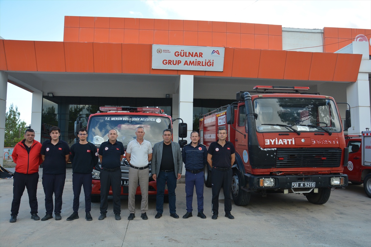 Mersin Gülnar\'da Başkan Yardımcısı Olçum İtfaiye Haftası\'nda itfaiyeye destek verdi