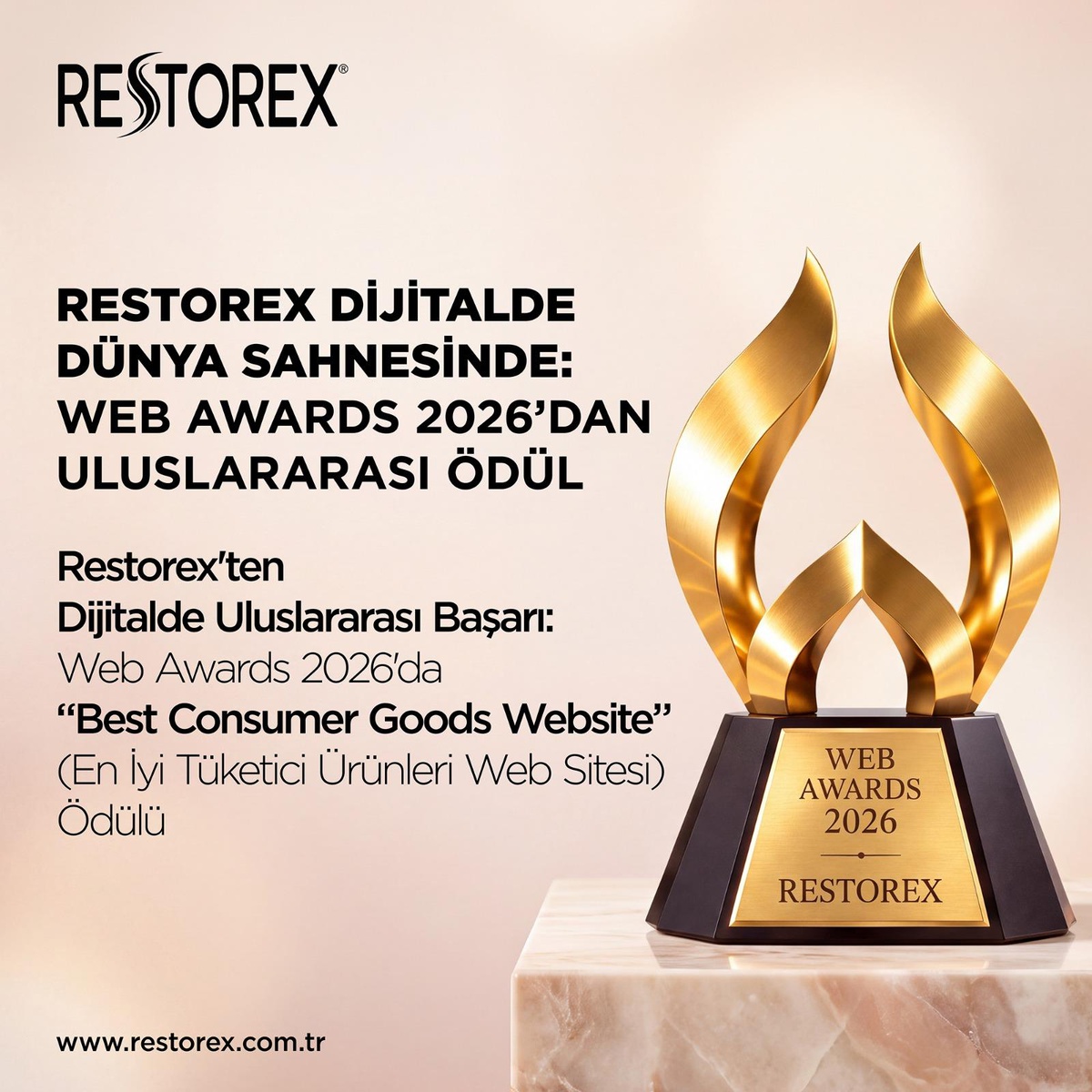Restorex Dijitalde Dünya Sahnesinde: Webawards 2026\'dan Uluslararası Ödül