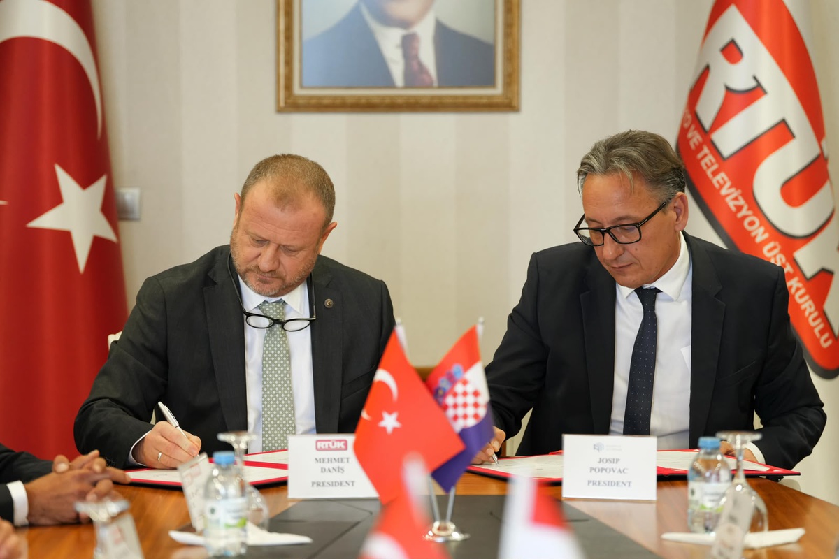 RTÜK ile Hırvatistan AEM, görsel-işitsel medyada iş birliği protokolü imzaladı