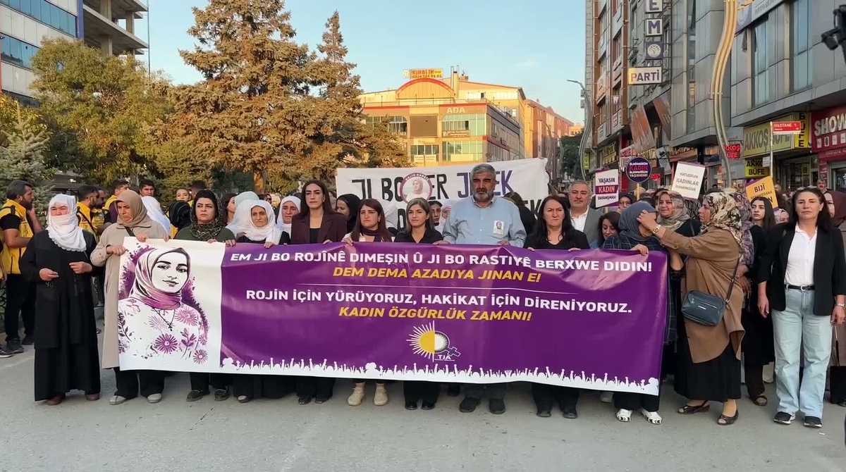 Van\'da kadınlar Rojin Kabaiş için yürüdü, babası 600 vekile hesap sorma çağrısı yaptı