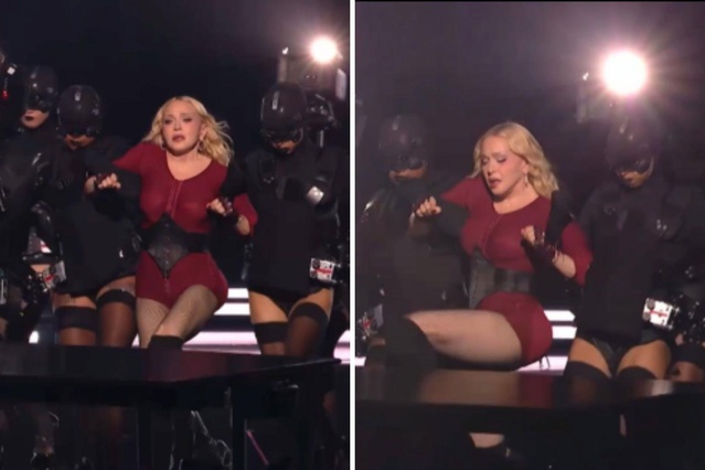 VMAs’ta Madonna şoku! 68 yaşındaki şarkıcı performans sırasında platforma fırlatıldı