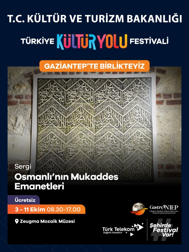 Gaziantep, 4'üncü kez Türkiye Kültür Yolu Festivali ile buluşuyor! GastroAntep Kültür Yolu Festivali 3 Ekim'de başlıyor