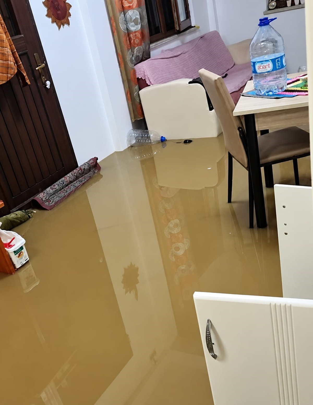 Düzce Akçakoca\'da Esmahanım köyünde yağmur nedeniyle evleri su bastı, can kaybı yok