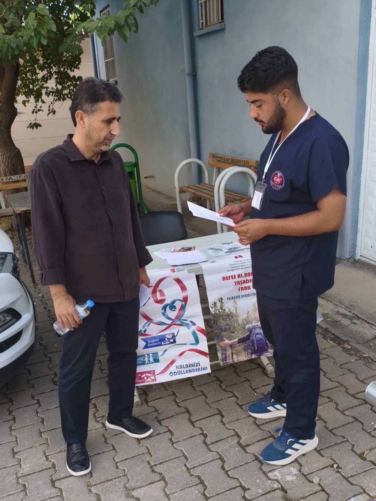 Elazığ Kovancılar\'da İlçe Sağlık Müdürlüğü vatandaşlara kalp sağlığını anlattı
