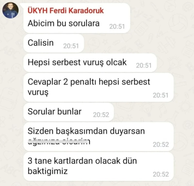 Türk futbolunu sarsacak WhatsApp yazışmaları: Kopar kafasını gitsin