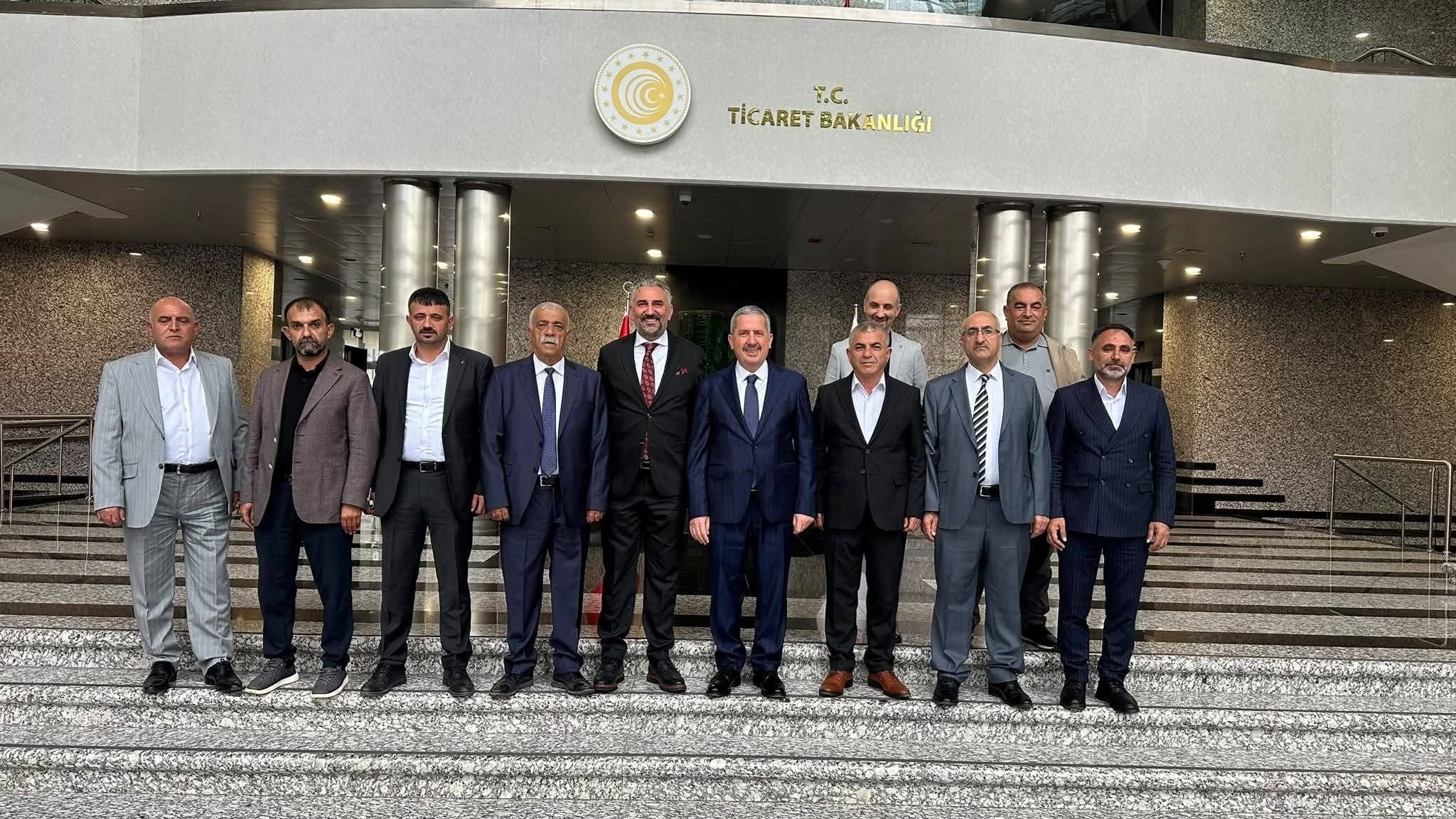 AESOB Başkanı Hatunoğlu, Ağrı esnafının sorunlarını Bakan Yardımcısı Gürcan'a iletti