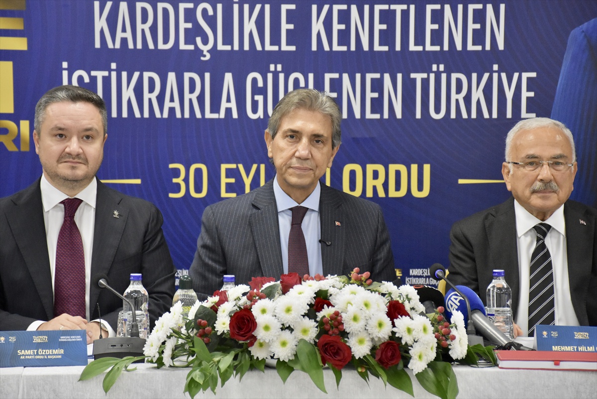 AK Parti Genel Başkan Yardımcısı Demir, Ordu\'da "Türkiye Yüzyılı Buluşmaları"nda konuştu: