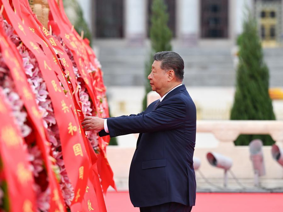 Albüm: Çin Cumhurbaşkanı Xi, Beijing\'de düzenlenen Şehitleri Anma Günü törenine katıldı