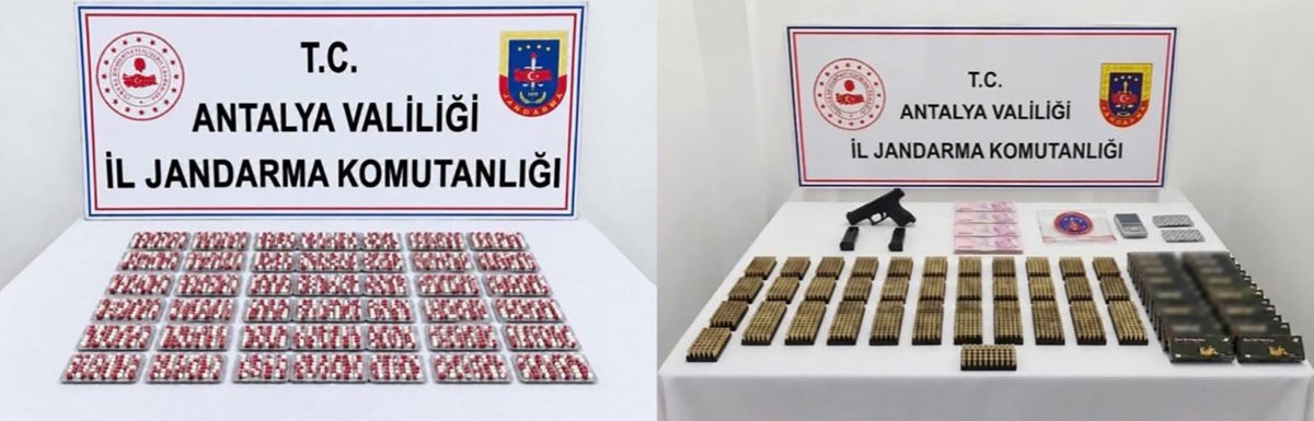 Antalya\'da 2 şüpheliye yönelik aramalarda 1284 sentetik hap bulundu