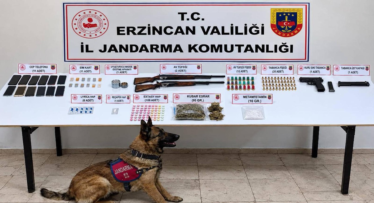 Erzincan Refahiye\'de torbacılara yönelik operasyonda 10 şüpheli gözaltına alındı