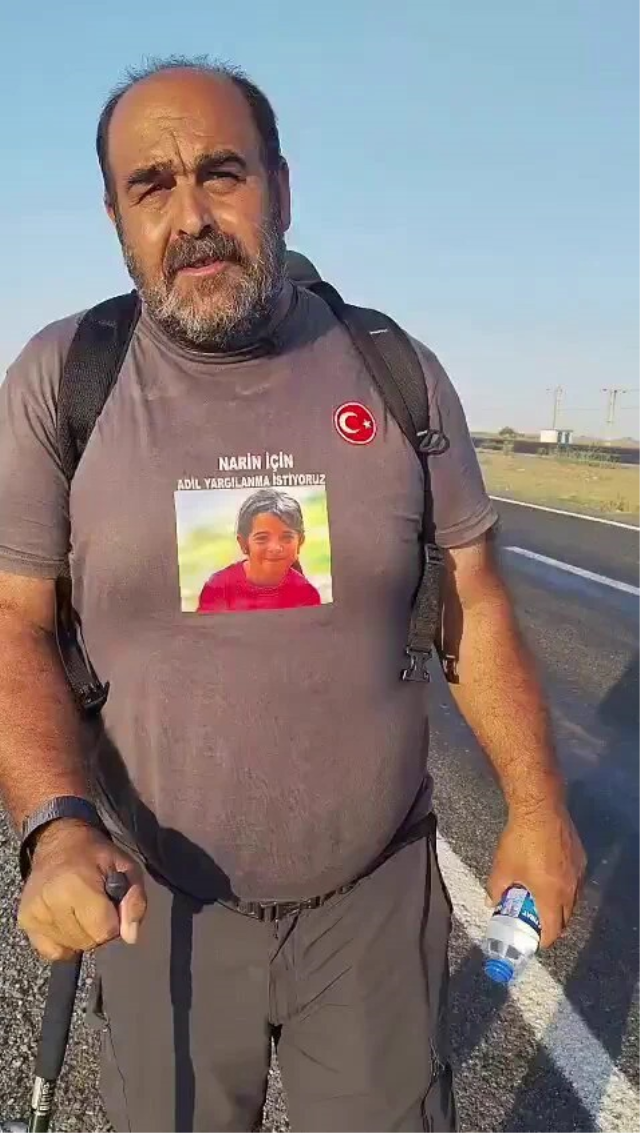 Kızı Narin için Ankara'ya yürüyen baba Arif Güran Urfa'da hastanelik oldu