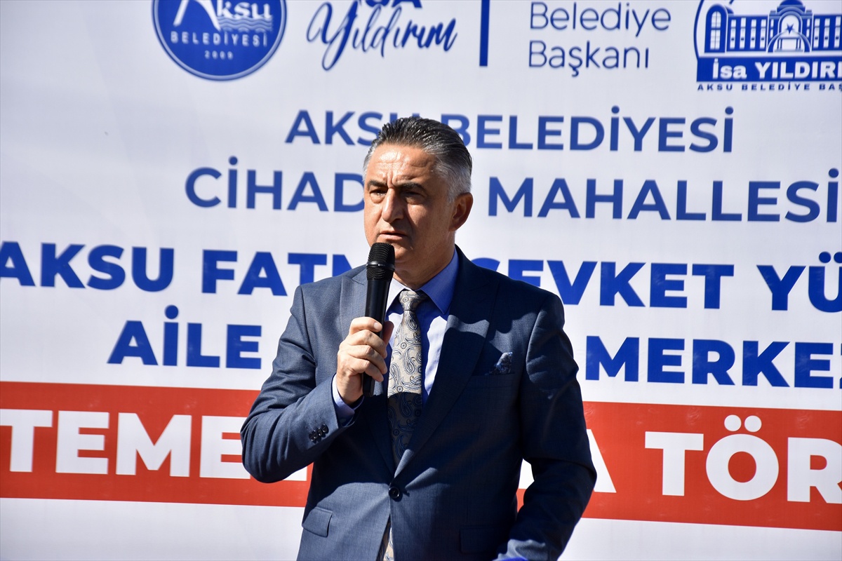 Antalya Aksu\'da hayırsever katkısıyla 9 hekimli aile sağlığı merkezinin temeli atıldı
