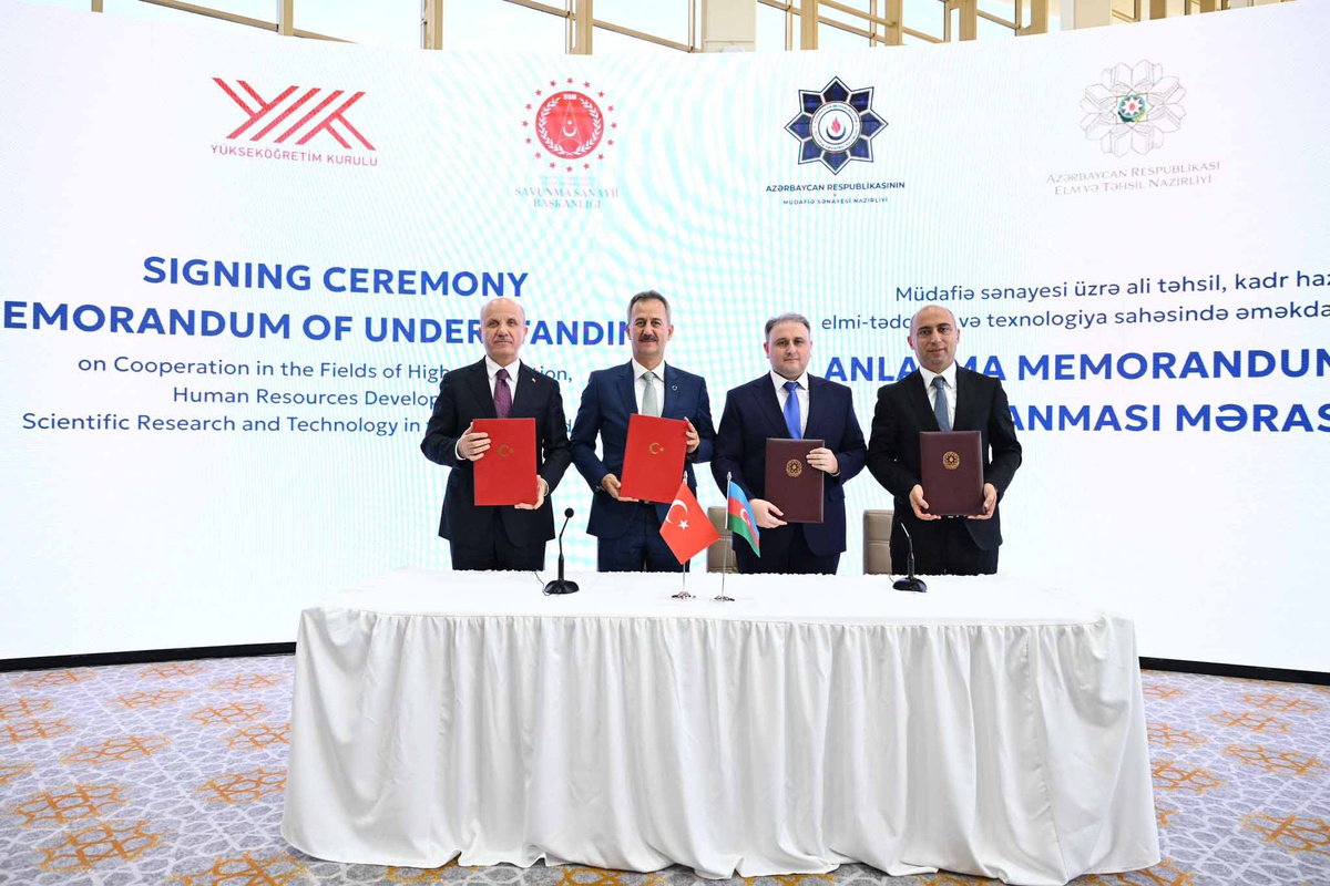Bakü\'de savunma sanayisi için dört kurum arasında eğitim mutabakatı imzalandı