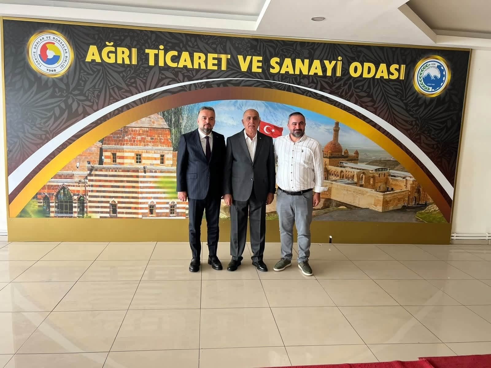 ZÜCDER heyeti Ağrı'da ATSO'yu ziyaret etti, ortak proje olanakları görüşüldü