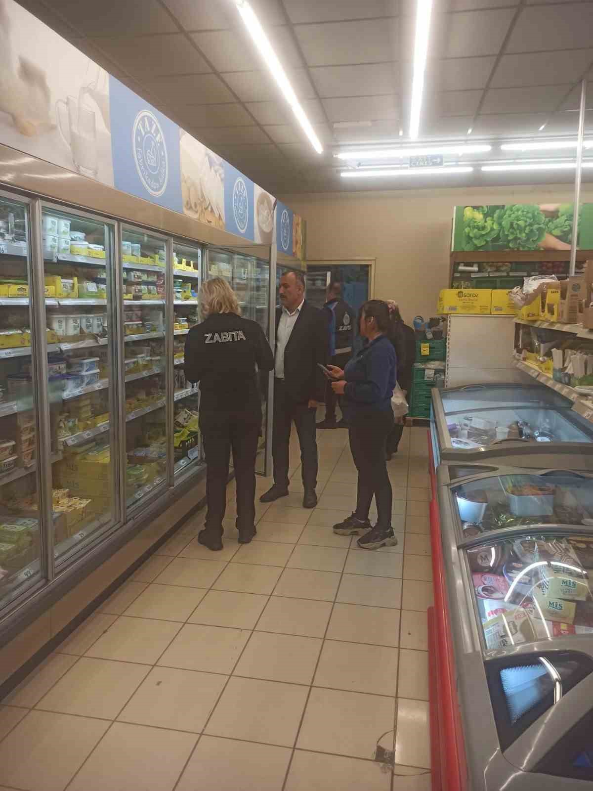 Bilecik Osmaneli\'de zabıta zincir marketlerde fiyat ve hijyen denetimi yaptı