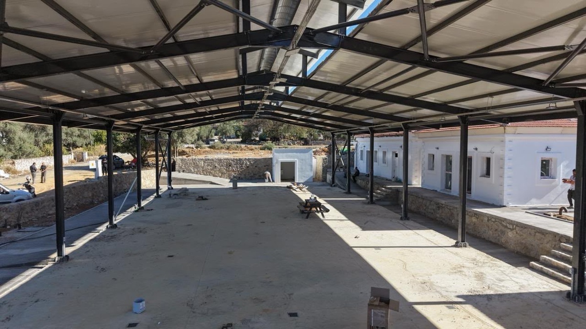 Bodrum Pınarlıbelen\'de pazar yeri ve sosyal alan projesinde işlerin yüzde 90\'ı bitti