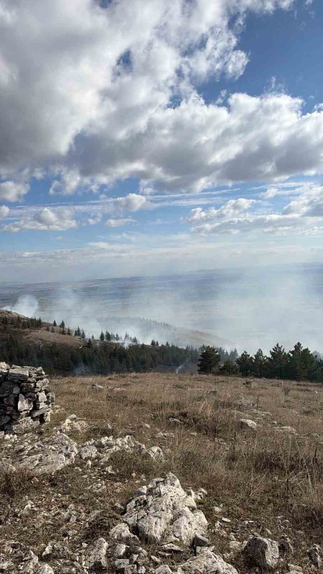 Eskişehir Tepebaşı'nda alevler karadan müdahaleyle kontrol altına alındı, soğutma yapıldı