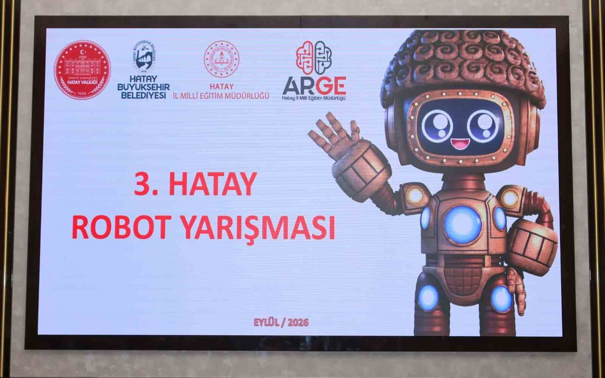 HatayBOT Robot Yarışması\'nın üçüncüsü için hazırlıklar Vali Masatlı\'ya anlatıldı