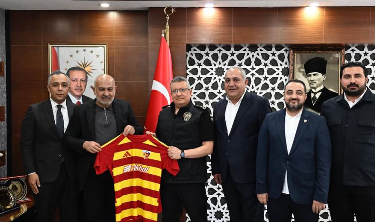 Kayserispor heyetinden Kayseri İl Emniyet Müdürü Sinan Ergen\'e ziyaret