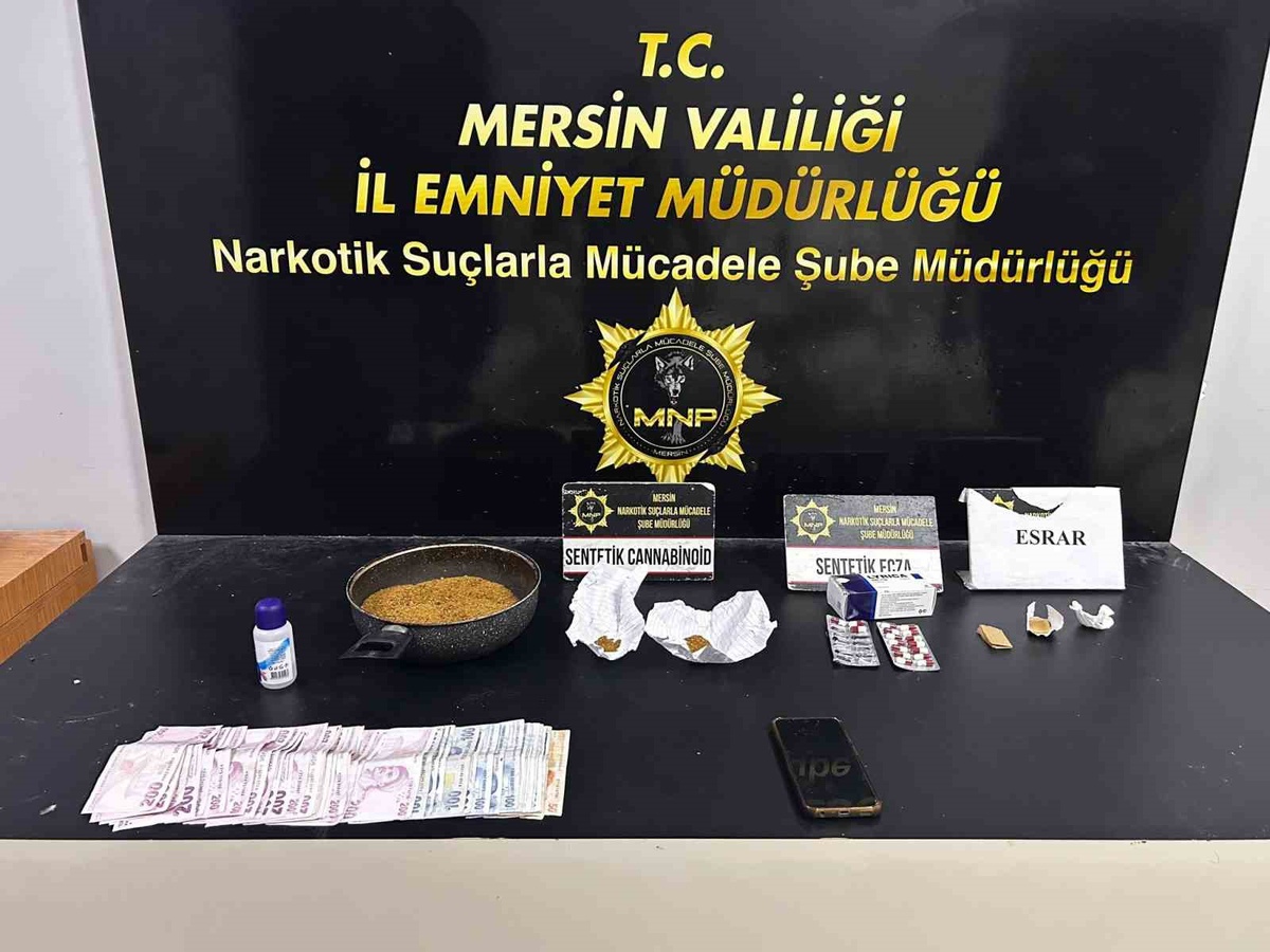 Mersin\'de operasyonda 177,01 gram kannabinoid ele geçirildi, 1 şüpheli tutuklandı