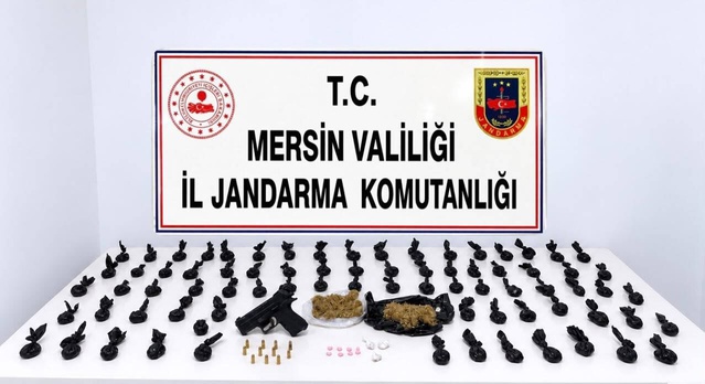 Mersin Erdemli'de operasyonda 560 gram bonzai ele geçirildi, 1 şüpheli tutuklandı