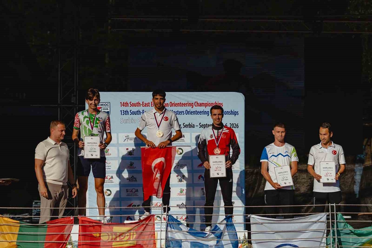 MSKÜ\'lü Koray Korkut, Sırbistan\'da oryantiring şampiyonasında 2 altın 1 bronz kazandı