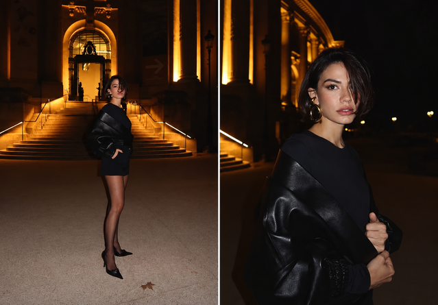 Demet Özdemir Paris gecelerinde! Siyah minili pozunu peş peşe paylaştı